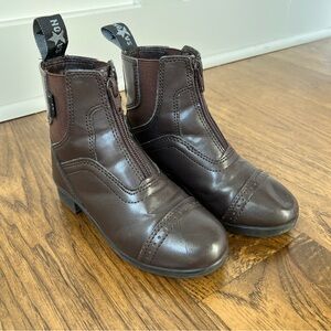 Saxon Child's Syntovia Zip Paddock Riding Boots - 11
